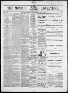 The Monroe advertiser, 1873 April 29