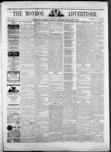 The Monroe advertiser, 1878 February 12