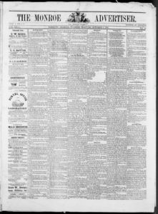 The Monroe advertiser, 1878 October 1