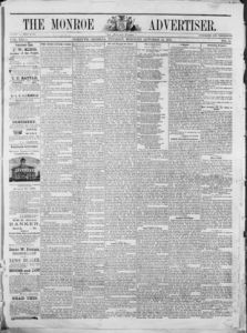 The Monroe advertiser, 1878 October 15