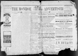 The Monroe advertiser, 1882 January 10