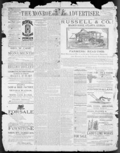 The Monroe advertiser, 1884 July 11
