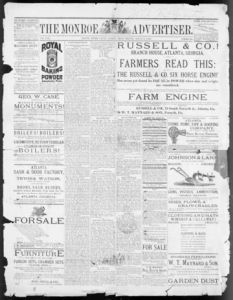 The Monroe advertiser, 1884 August 8