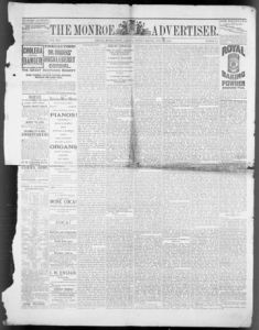 The Monroe advertiser, 1885 June 16