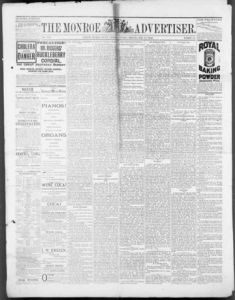 The Monroe advertiser, 1885 July 14