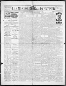 The Monroe advertiser, 1885 July 21