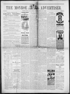 The Monroe advertiser, 1886 May 4