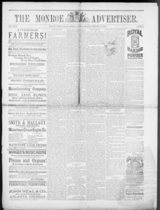 The Monroe advertiser, 1888 February 14