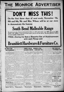 The Monroe advertiser, 1927 November 3