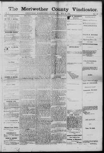 The Meriwether County vindicator, 1873 May 16