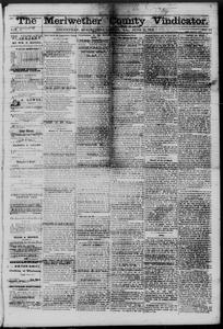 The Meriwether County vindicator, 1873 June 13
