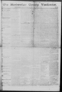 The Meriwether County vindicator, 1873 July 4