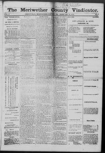 The Meriwether County vindicator, 1874 February 13