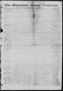 The Meriwether County vindicator, 1874 March 27