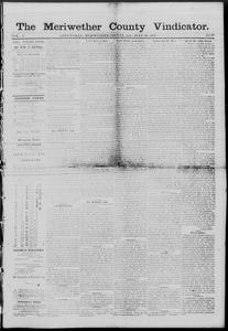 The Meriwether County vindicator, 1874 July 24