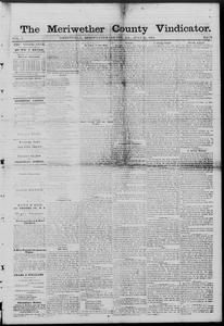 The Meriwether County vindicator, 1874 July 31