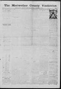 The Meriwether County vindicator, 1874 October 2