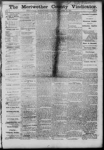 The Meriwether County vindicator, 1875 April 23