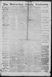 The Meriwether County vindicator, 1875 April 30