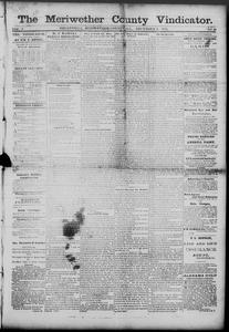 The Meriwether County vindicator, 1875 December 3