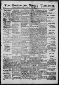 The Meriwether County vindicator, 1876 January 7