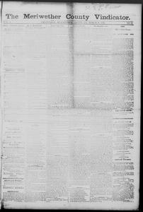The Meriwether County vindicator, 1876 March 31