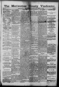 The Meriwether County vindicator, 1876 April 21