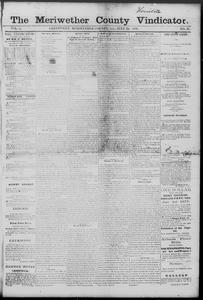 The Meriwether County vindicator, 1876 July 14