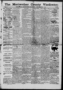 The Meriwether County vindicator, 1876 September 29