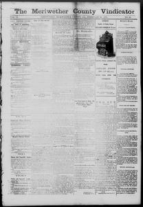 The Meriwether County vindicator, 1877 February 23