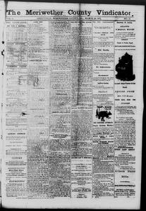 The Meriwether County vindicator, 1877 March 30