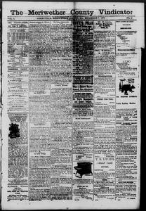 The Meriwether County vindicator, 1877 December 7