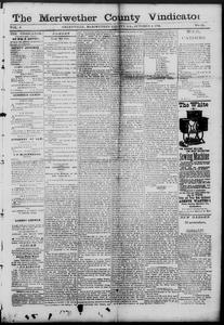The Meriwether County vindicator, 1878 October 4