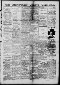 The Meriwether County vindicator, 1878 October 25