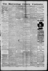 The Meriwether County vindicator, 1878 November 29