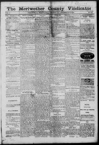 The Meriwether County vindicator, 1878 December 13