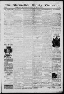 The Meriwether County vindicator, 1879 March 21
