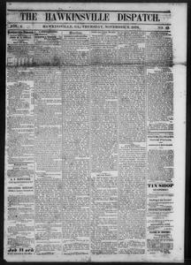 The Hawkinsville dispatch, 1870 November 3