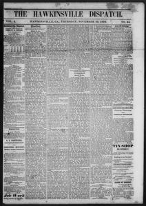 The Hawkinsville dispatch, 1870 November 10