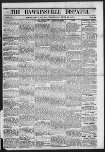 The Hawkinsville dispatch, 1871 June 15