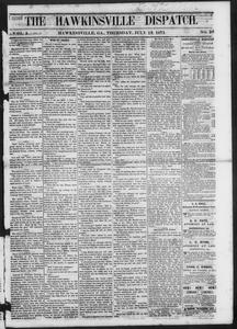 The Hawkinsville dispatch, 1871 July 13