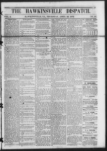 The Hawkinsville dispatch, 1872 April 25