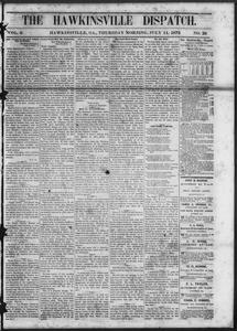The Hawkinsville dispatch, 1872 July 11