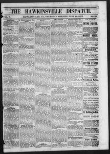The Hawkinsville dispatch, 1873 June 19