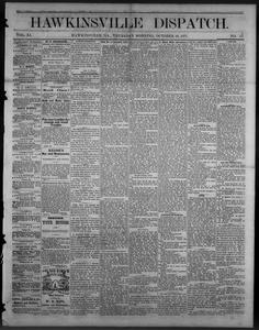 The Hawkinsville dispatch, 1877 October 18