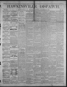 The Hawkinsville dispatch, 1877 November 29