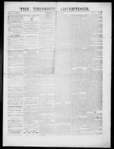 The Thomson advertiser, 1869 February 27