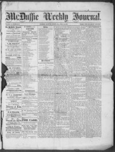 McDuffie weekly journal, 1872 April 10