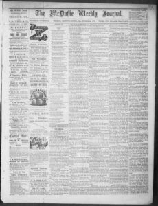 McDuffie weekly journal, 1873 October 22