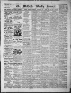 McDuffie weekly journal, 1873 December 3